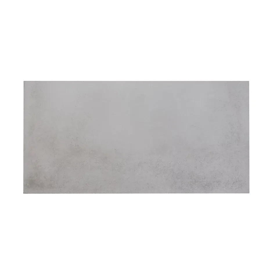 GoodHome Carrelage sol intérieur gris effet béton L.60 x l.30 cm x ép.10 mm, Smooth