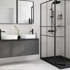 GoodHome Carrelage sol intérieur ivoire effet pierre L.60 x l.60 cm x ép.9,2 mm, Soft Travertin