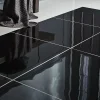 GoodHome Carrelage sol intérieur noir poli ultra brillance L.60 x l.60 cm x ép.9,5 mm, Livourne