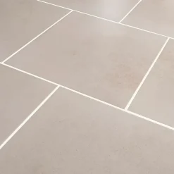 Carrelage sol ivoire effet béton L.42,6 x l.42,6 cm x ép.7,4 mm, Konkrete-GoodHome Online