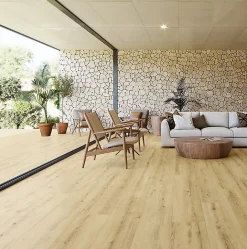 Alaplana Carrelage sol/mur effet bois mat slipstop CONCORDE MIEL L.150 x l.30cm