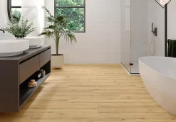 Alaplana Carrelage sol/mur effet bois mat slipstop CONCORDE MIEL L.150 x l.30cm