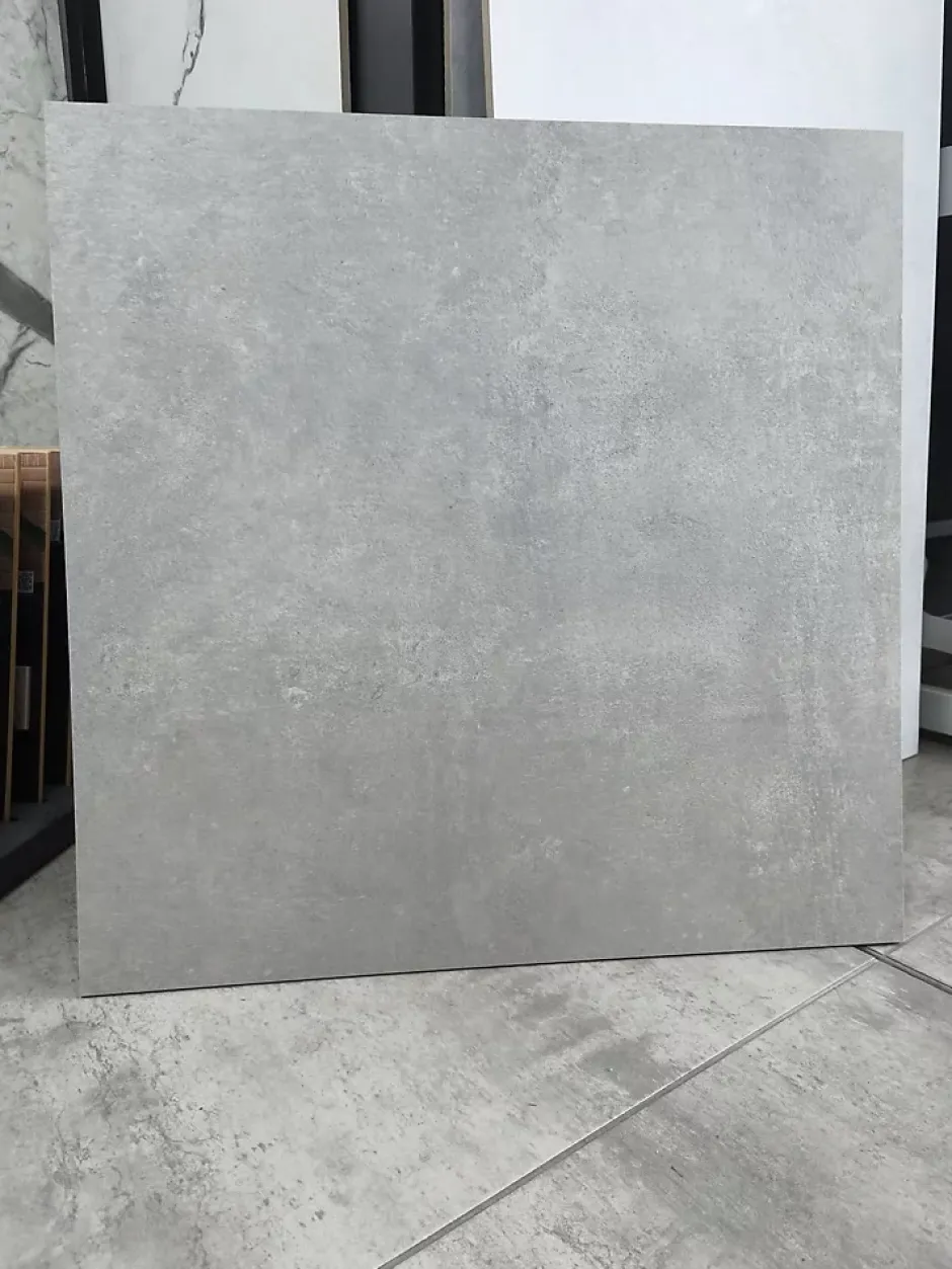 Carrelage sol/mur effet béton gris mat ARK SILVER L.60 x l.60cm-Qua Granite New