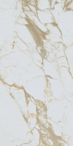 Velloza Carrelage sol/mur effet marbre brillant VENTURA GOLD L.120 x l.60cm