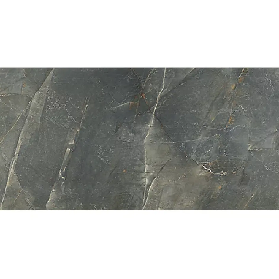 Carrelage sol/mur effet marbre gris brillant Arch Gri l.60 x L.120 cm-Bien Seramik Discount