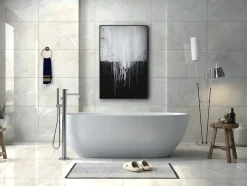 Carrelage sol/mur effet marbre beige ONYX ALMOND BRILLANT L.120 x l.60cm-Velloza Best