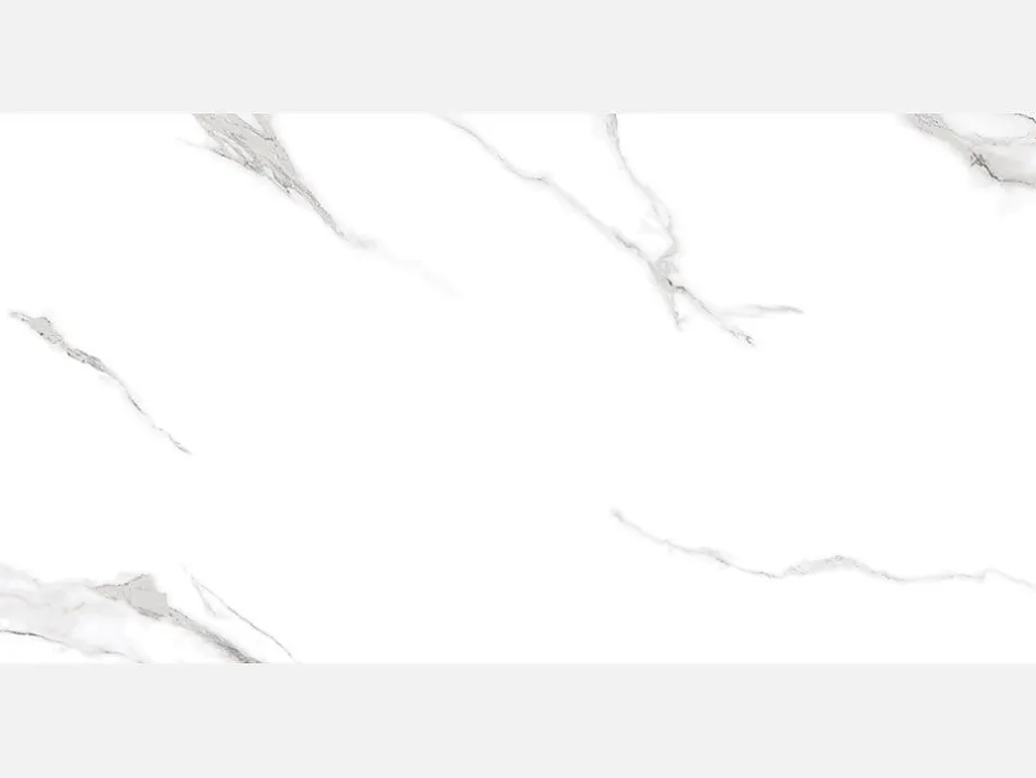 Bien Seramik Carrelage sol/mur effet marbre blanc brillant Statuario Goya l.60 x L.120 cm