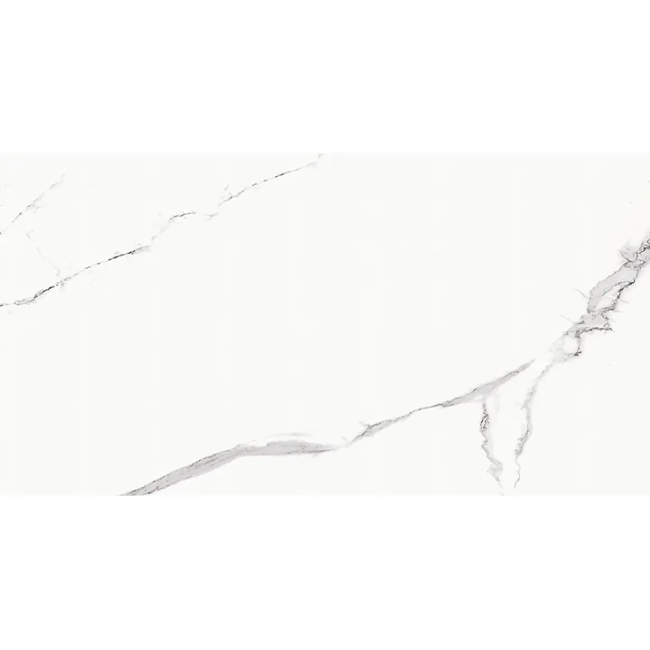 Bien Seramik Carrelage sol/mur effet marbre blanc brillant Statuario Goya l.60 x L.120 cm