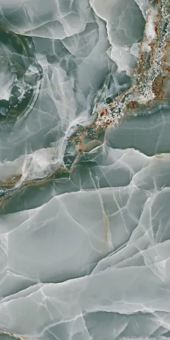 Carrelage sol/mur effet marbre vert NIXIEY AQUA BRILLANT L.120 x l.60cm-Velloza Sale