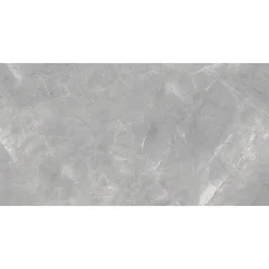 Qua Granite Carrelage sol/mur effet marbre gris mat Pulpis Grey l.60 x L.120 cm