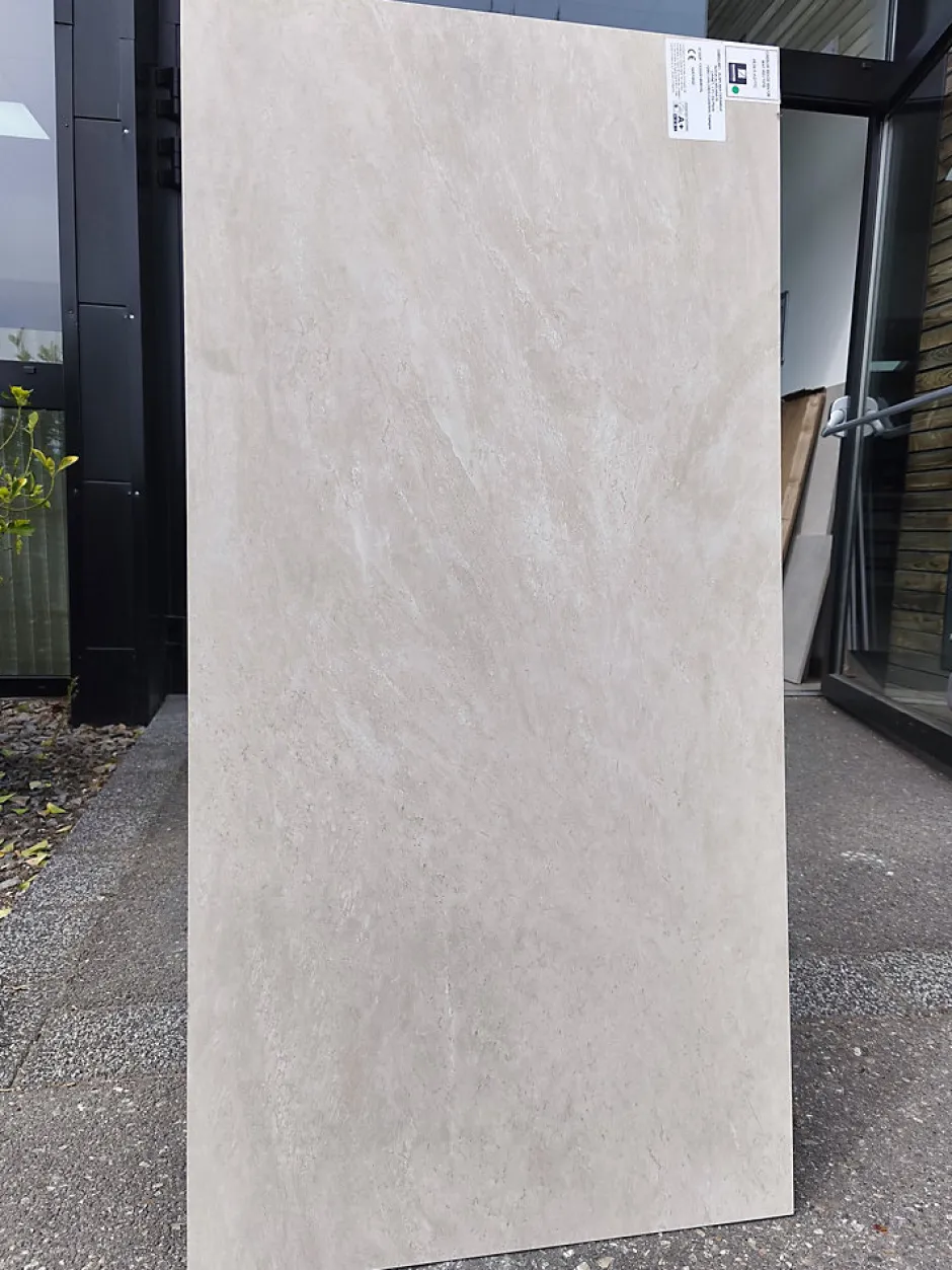 Carrelage sol/mur effet pierre mat EREBOR BEIGE L.120 x l.60cm-Alaplana