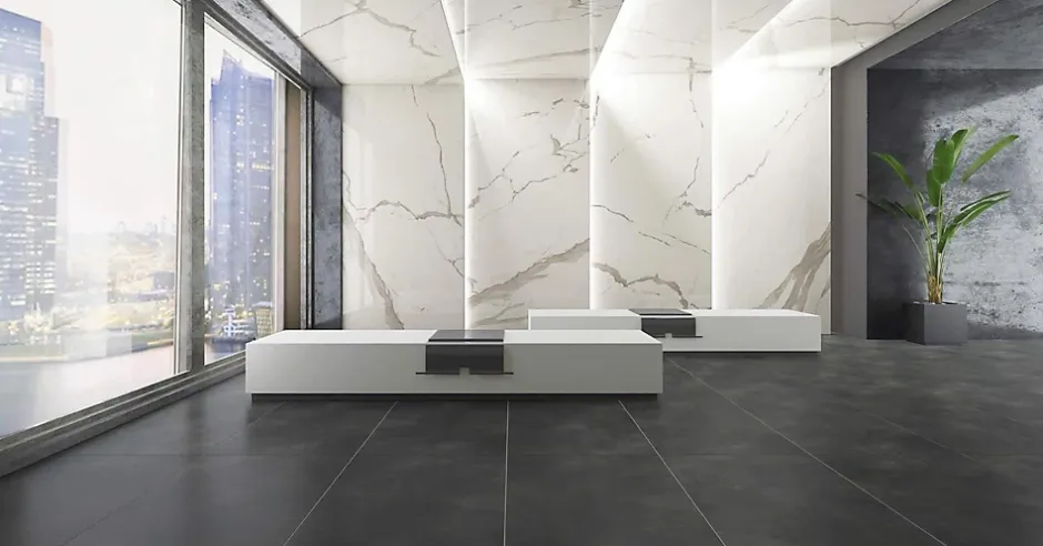 Carrelage sol/mur intérieur effet MARBRE l.80 x L.80 cm ALBATROS-Deco Prom