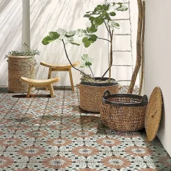 Concept Mosaïque Carrelage SYLVIANA 20x20 cm effet carreaux ciment vieilli