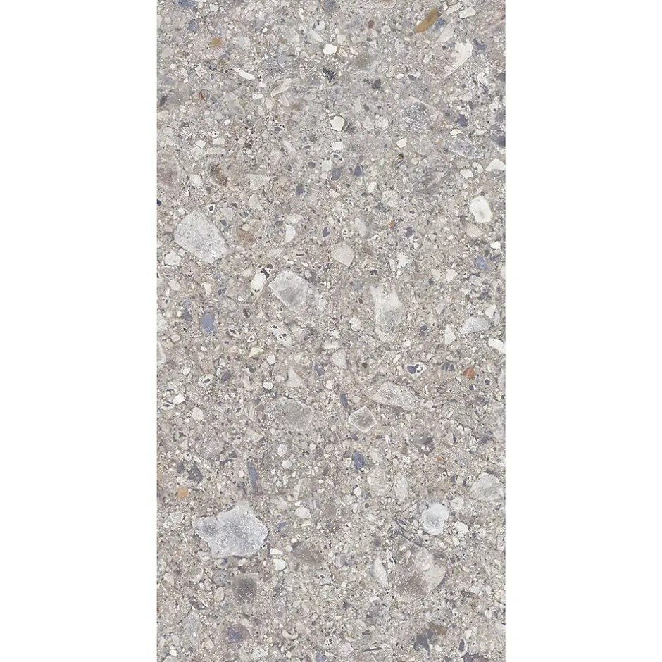 Allocarrelage Carrelage Terrazzo 60x120 Ceppo Nuovo Silver Poli Rectifie -
