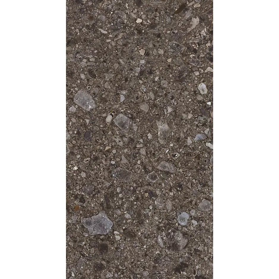 Carrelage Terrazzo 60x120 Ceppo Nuovo Black Poli Rectifie --Allocarrelage