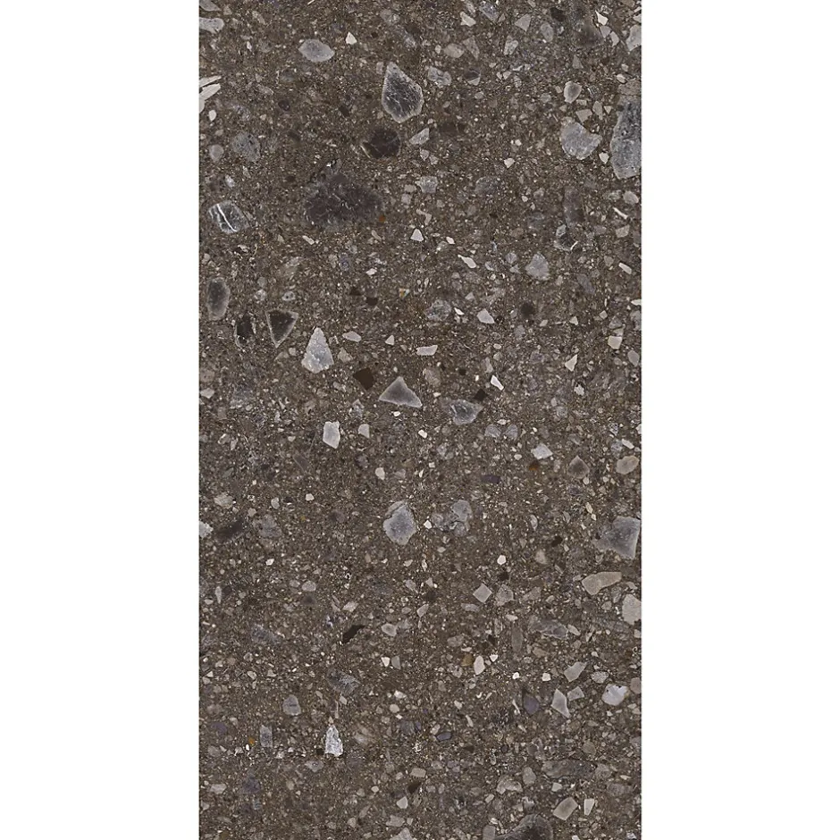 Carrelage Terrazzo 60x120 Ceppo Nuovo Black Poli Rectifie --Allocarrelage