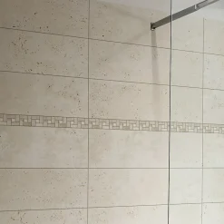 GoodHome Carrelage Travertino 20x60 cm pierre naturelle