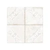 Carrelage Vintage Blanc Uruk 45x45x0,95 cm Carvella - Sol et mur intérieur --Ro'Ma Carrelage Best