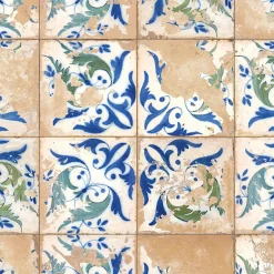 Carrelage Vintage Bleu Leptis 45x45x0,95 cm Solvera - Sol et mur intérieur --Ro'Ma Carrelage Best