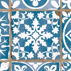 Carrelage Vintage Bleu Patchwork 33x33x0,95 cm Vintara - Sol et mur intérieur --Ro'Ma Carrelage Online