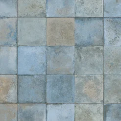 Ro'Ma Carrelage Carrelage Vintage effet Zellige Bleu 33x33x0,95 cm Orelia - Sol et mur intérieur -