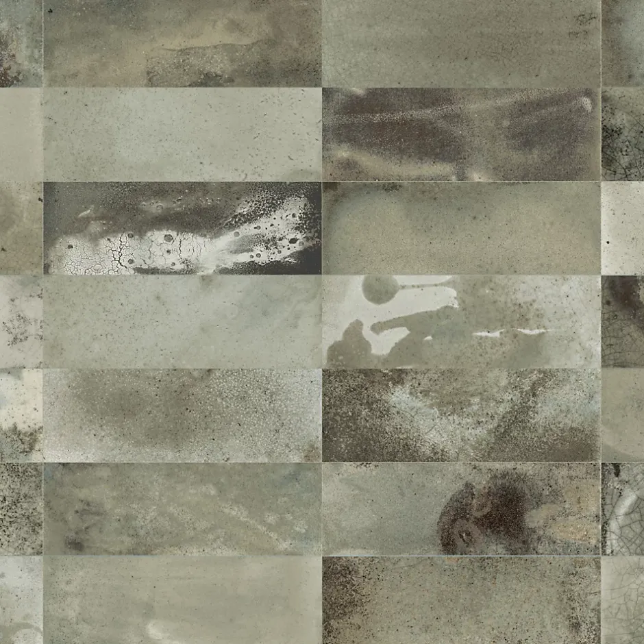 Carrelage Vintage effet Zellige Vert 40x20x1,03 cm Patrina - Mur intérieur --Ro'Ma Carrelage