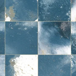 Ro'Ma Carrelage Carrelage Vintage effet Zellige Bleu 40x20x1,03 cm Atelora - Mur intérieur -