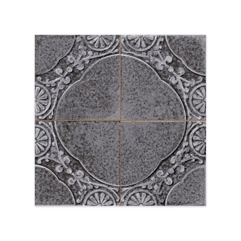 Carrelage Vintage Noir Uruk 45x45x0,95 cm Carvella - Sol et mur intérieur --Ro'Ma Carrelage Online