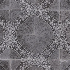 Carrelage Vintage Noir Uruk 45x45x0,95 cm Carvella - Sol et mur intérieur --Ro'Ma Carrelage Online