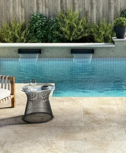 Carrelage 40x60 Imitation Pierre de Travertin Grip Extérieur R11-Allocarrelage Hot