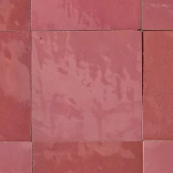 Carrelage Zellige Marocain Rose Ancien 10x10 cm (vendu par 1 m²) --Ro'Ma Nature Best