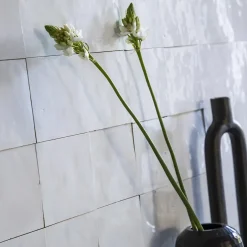 Carrelage Zellige Marocain Blanc Neige 10x10 cm (vendu par 1 m²) --Ro'Ma Nature