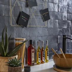 Ro'Ma Nature Carrelage Zellige Marocain Noir Métal 10x10 cm (vendu par 1 m²) -