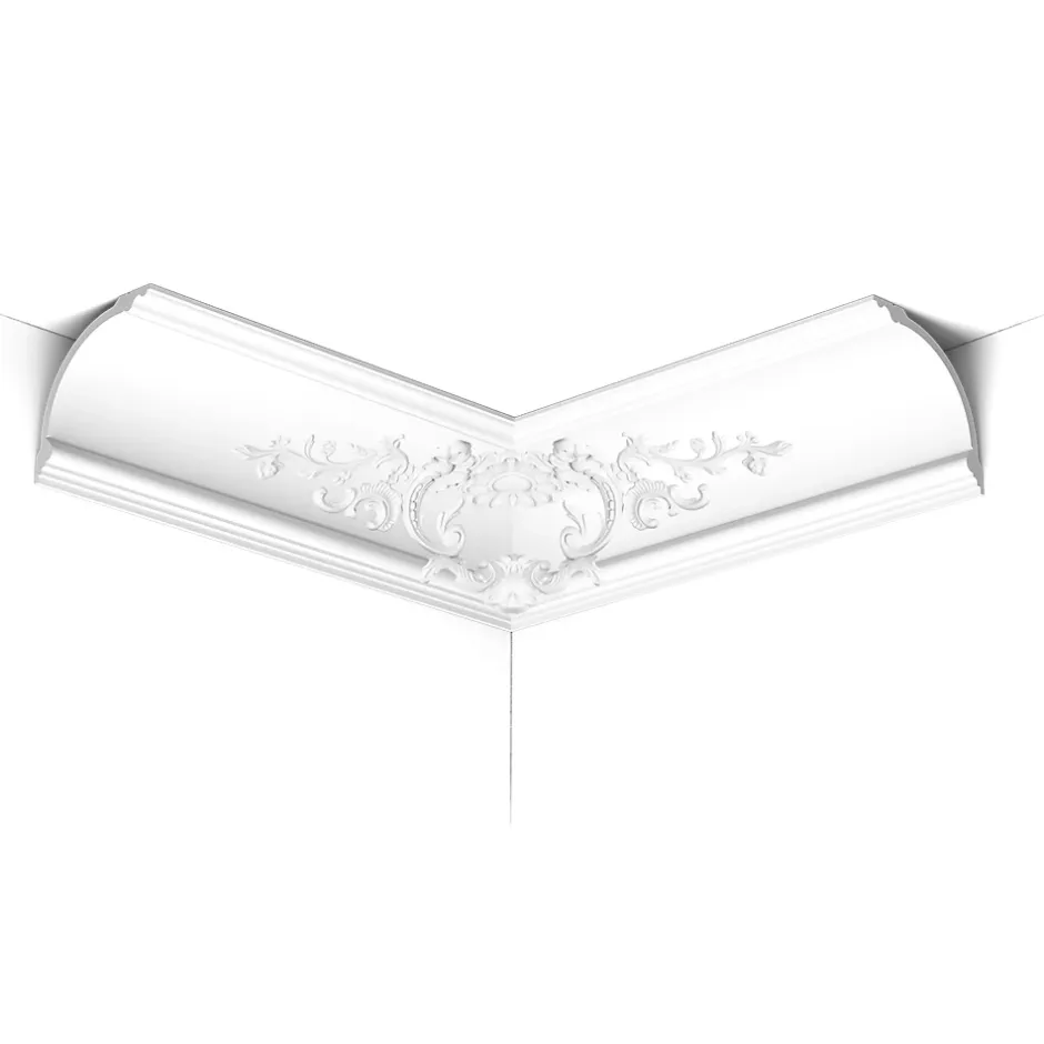 C338B Corniche plafond polyuréthane Luxxus - 18x18x200cm (h x p x L) - moulure décorative A l'unité-Orac Decor Best