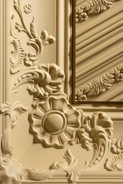 C338B Corniche plafond polyuréthane Luxxus - 18x18x200cm (h x p x L) - moulure décorative A l'unité-Orac Decor Best