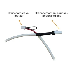 Câble opérateur 60 cm, pour panneau photovoltaïque et moteur volet battant-Bubendorff Clearance