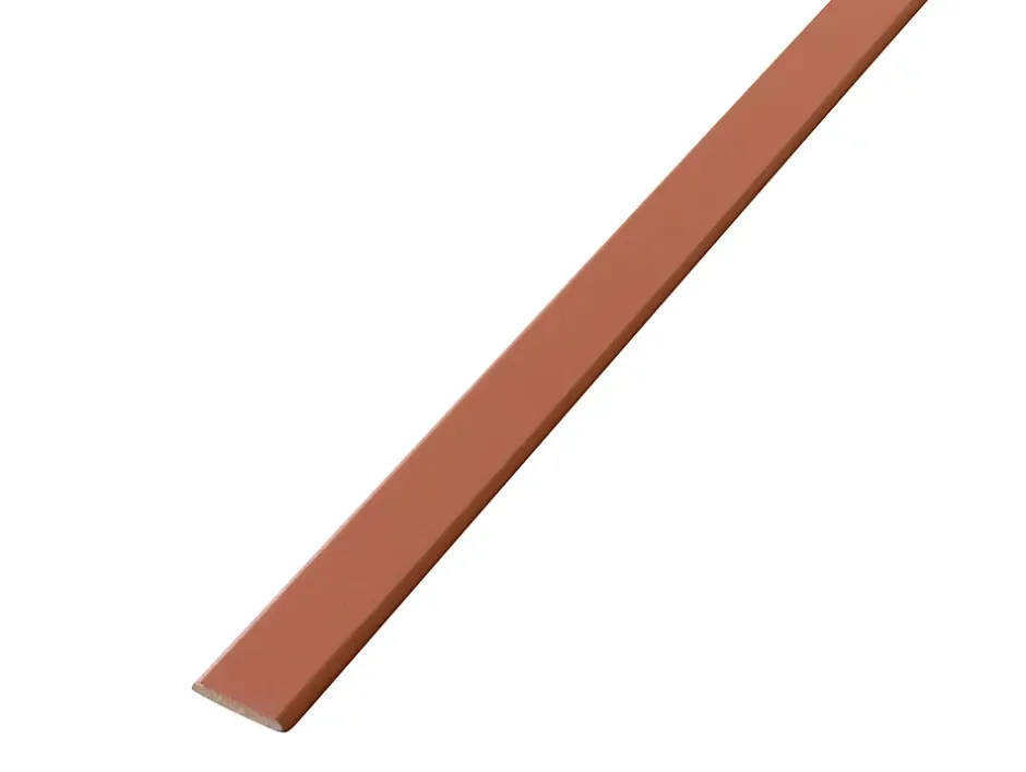 Champlat en MDF 2 arrondis Ninna couleur terracotta 4X28mm L.2,44 m