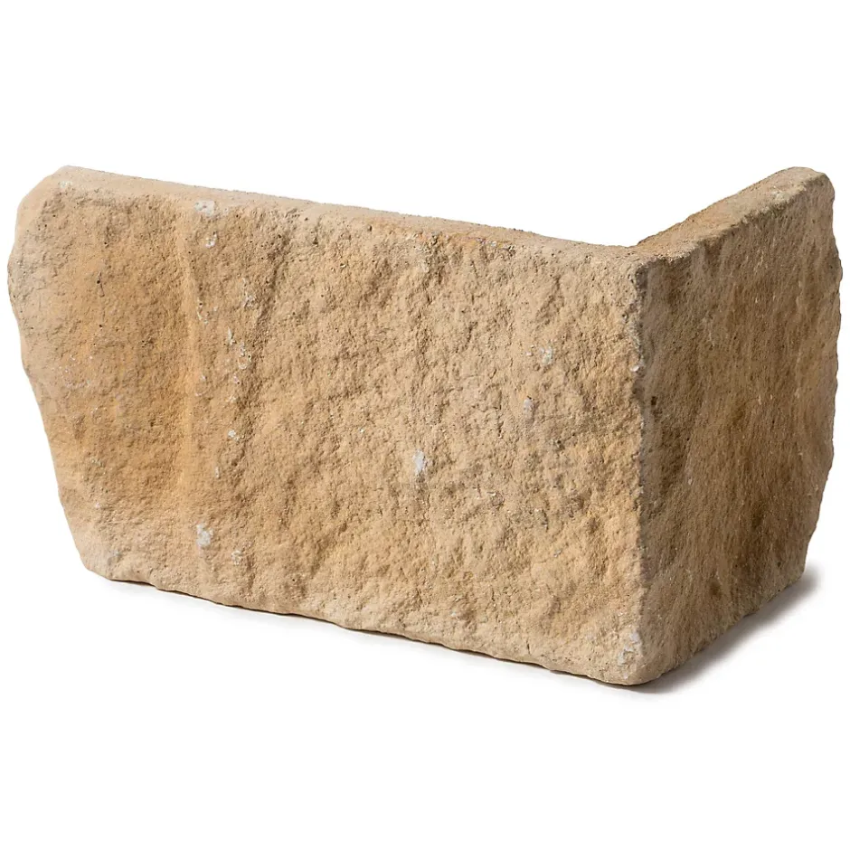 Ro'Ma Nature Chaînes d'angle pierre de parement extérieur Province ton cannelle (lot de 1 mètre linéaire) -