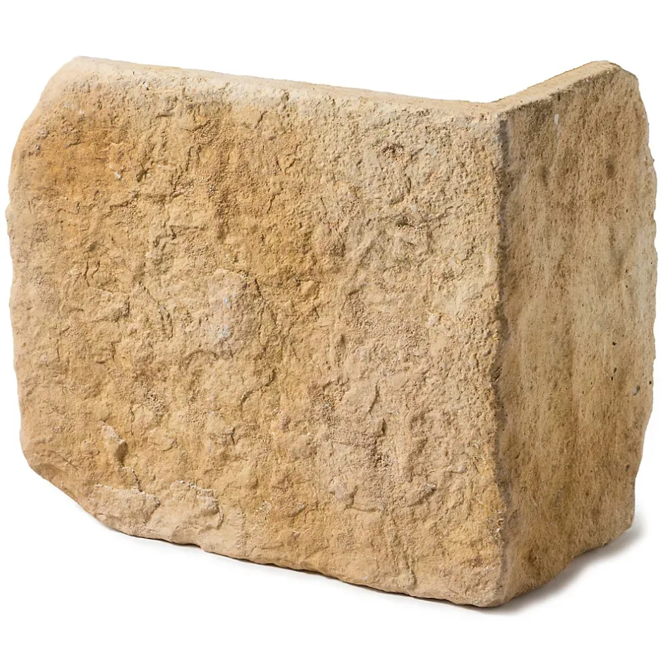 Ro'Ma Nature Chaînes d'angle pierre de parement extérieur Province ton cannelle (lot de 1 mètre linéaire) -