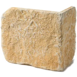 Ro'Ma Nature Chaînes d'angle pierre de parement extérieur Province ton doré (lot de 1 mètre linéaire) -