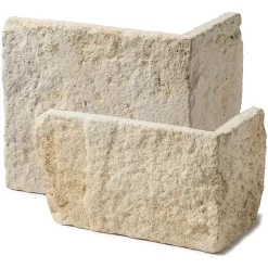 Chaînes d'angle pierre de parement extérieur Province ton naturel (lot de 1 mètre linéaire) --Ro'Ma Nature Clearance