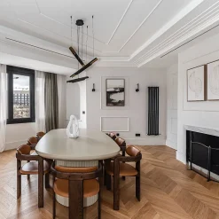 Dileci ÉCHANTILLON - Parquet massif chêne français, Point de Hongrie , Chevron taille 600x120x15 mm, Teinte bois naturel -