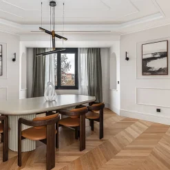 Dileci ÉCHANTILLON - Parquet massif chêne français, Point de Hongrie , Chevron taille 600x120x15 mm, Teinte bois naturel -