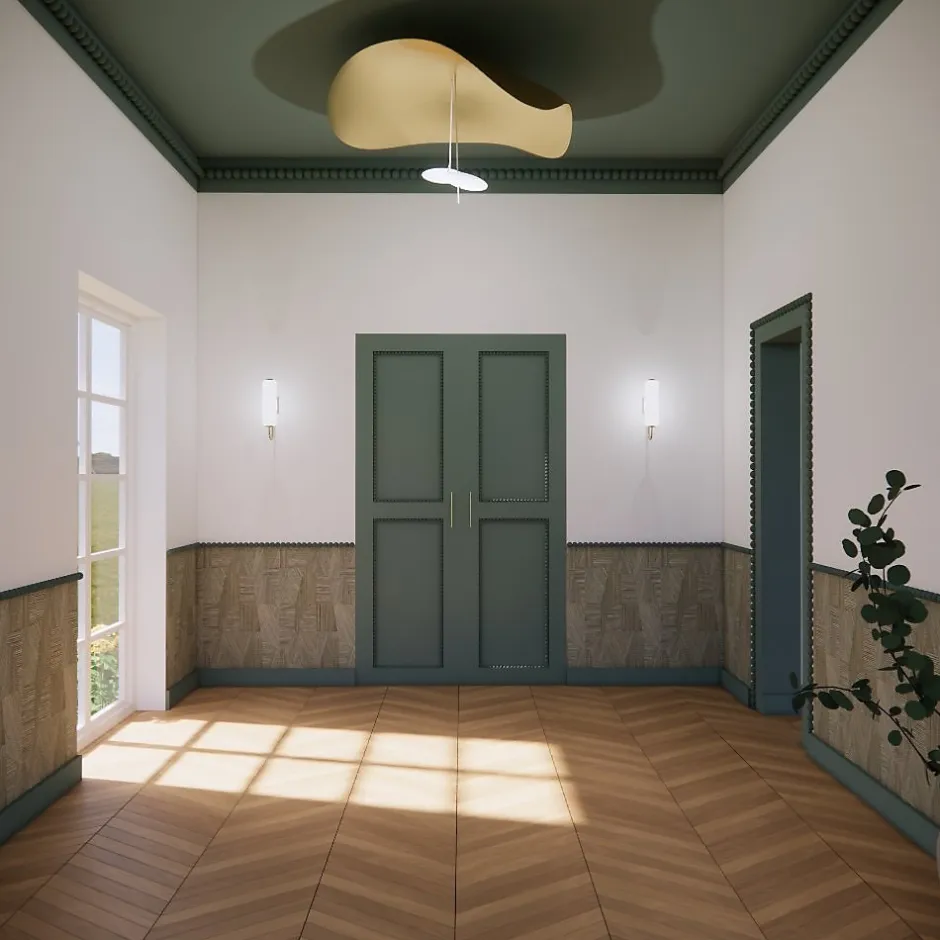 Decoparisienne Échantillon de moulure perle brut décorative - L20 x 3 cm - Bois de hêtre massif - Style Parisien - A peindre