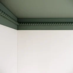 Decoparisienne Échantillon de moulure torsade brut décorative - L20 x 4,5 cm - Bois de hêtre massif - Style Parisien - A peindre