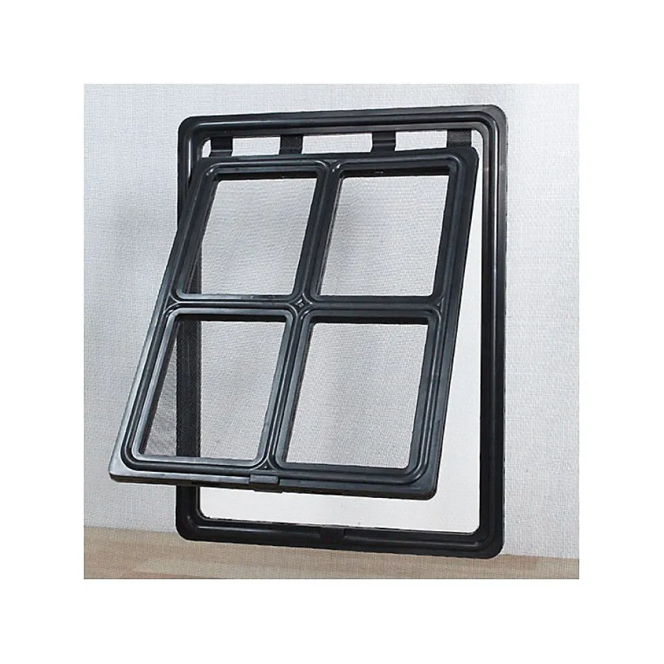 Volet-Moustiquaire Chatière pour moustiquaire de Porte ou Baie Vitrée avec verrouillage par loquet