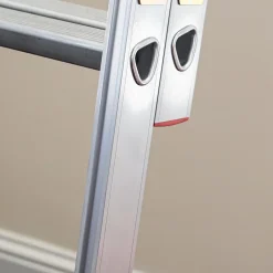 Échelle de grenier coulissante aluminium 2 sections avec main courante, Charge max. 150 kg, EN14975, BPS Depot-BPS Access Solutions