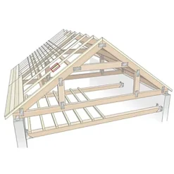 Chevron raboté 89 x 38 mm L.2,4 m bois-