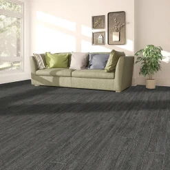 Chêne Vintage Dunkel Aspect Bois carrelage Revêtement de Sol, 100 x 250 cm-Floordirekt Best