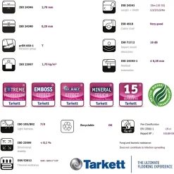 Chêne Vintage Dunkel Aspect Bois carrelage Revêtement de Sol, 100 x 250 cm-Floordirekt Best